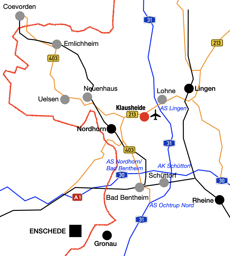 Lage von Klausheide