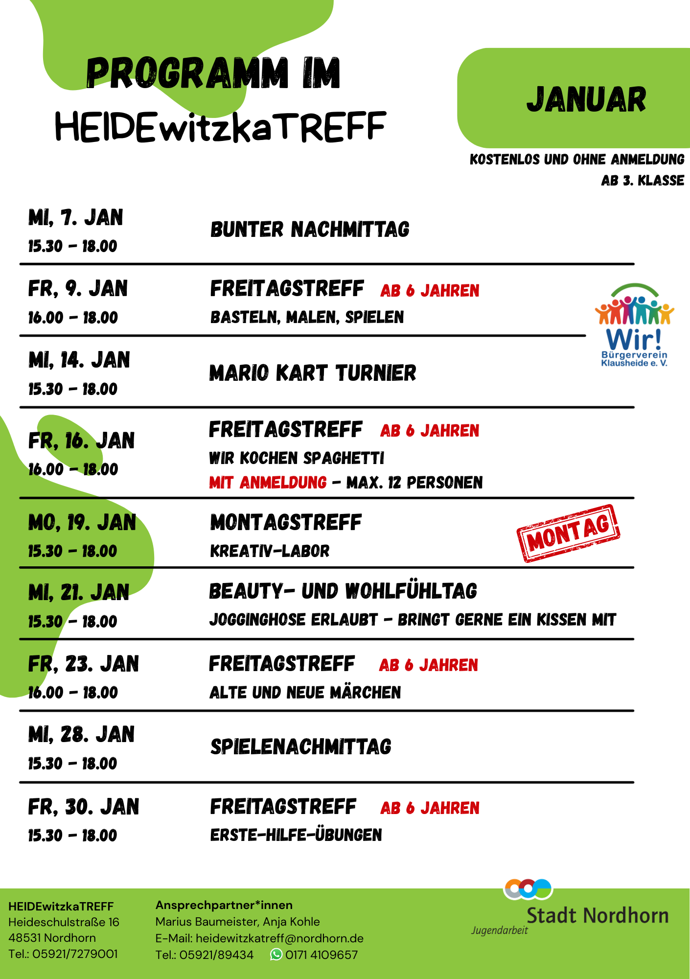 Programm Heidewitzkatreff
